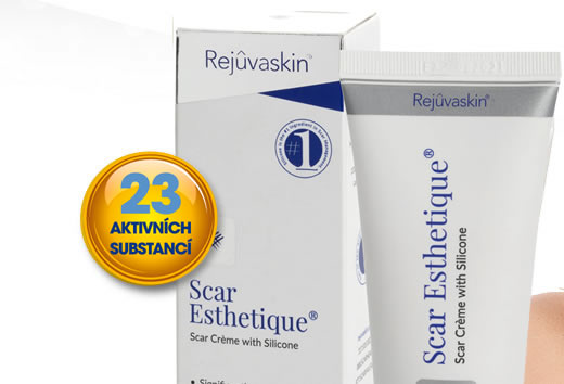 23 aktivních substancí v Scar Esthetique®,made in USA